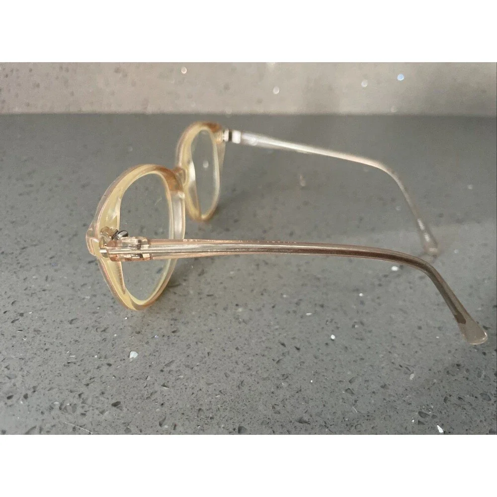 CRISSY Pink 44-16-125 Pink Clear Full Rim Eyeglasses Frames ONLY Vintage